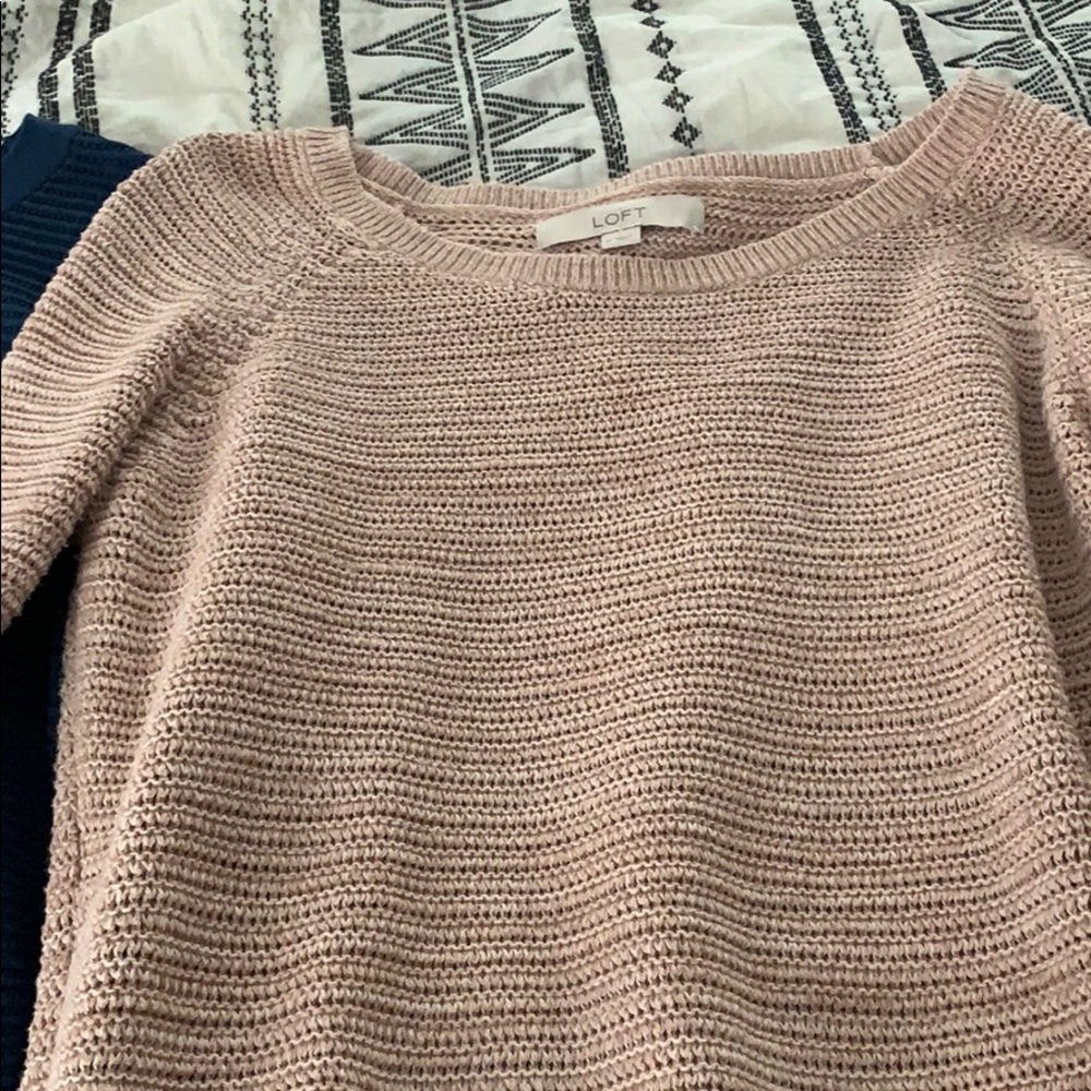 Pair of Loft sweaters